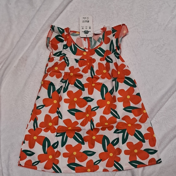 PatPat Other - NWT PatPat Floral Orange and Green Kids Dress